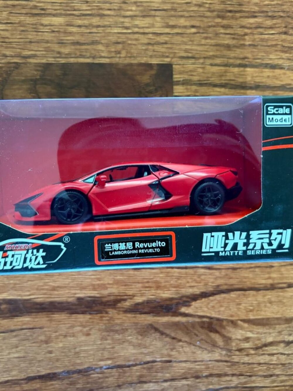 MAKEDA Lamborghini Revuelto Red Matte 1:36 Diecast Model Car